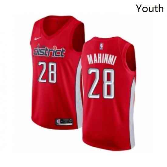 Youth Nike Washington Wizards 28 Ian Mahinmi Red Swingman Jersey Earned Edition